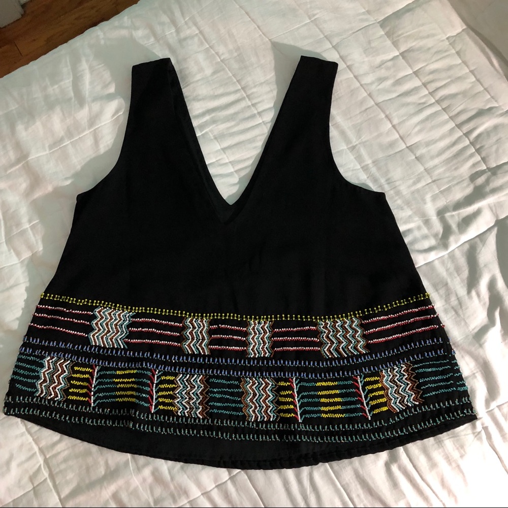 ✨TOPSHOP BEADED TOP✨ SLEEVELESS - Picture 2 of 3